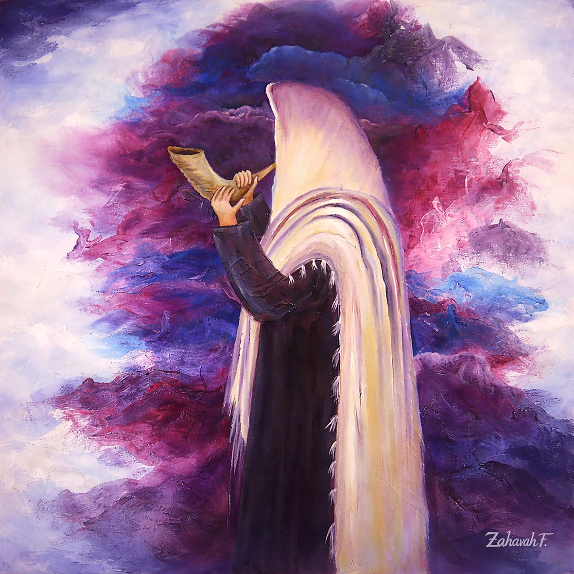 Blowing Of The Shofor painting